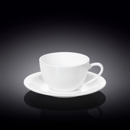 Чашка для капучино и блюдце 180мл WL-993001/AB
