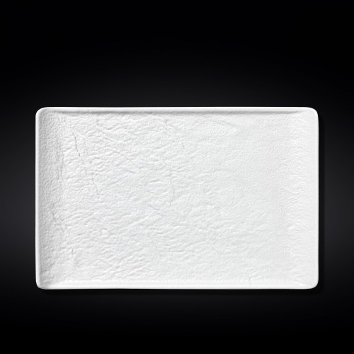 Тарелка прямоугольная 38x24,5 см  WHITESTONE  фарфор белый цвет (2) (12)