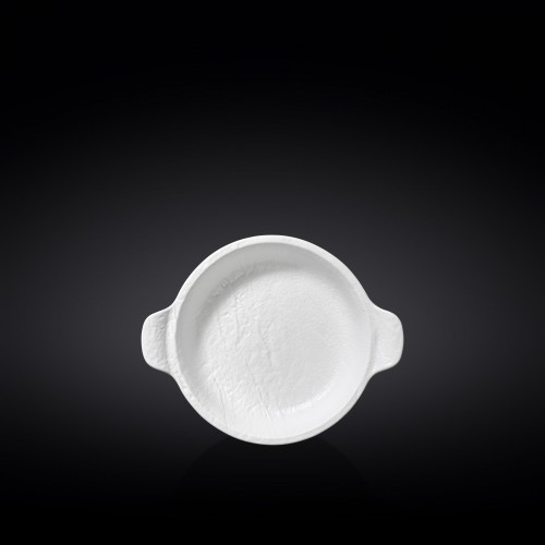 Форма для запекания круглая 18,5x15 см  WHITESTONE  фарфор белый цвет (6) (48)