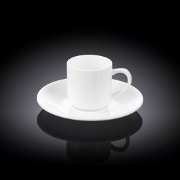 Набор из 6-ти кофейных чашек с блюдцами 90мл WL-993007/6C