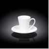 Набор из 4-х кофейных чашек с блюдцами 110мл WL-993054/4C