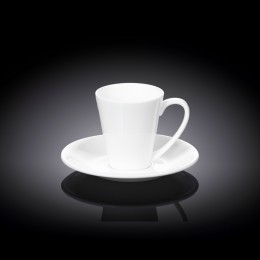 Набор из 2-х кофейных чашек с блюдцами 110мл WL-993054/2C